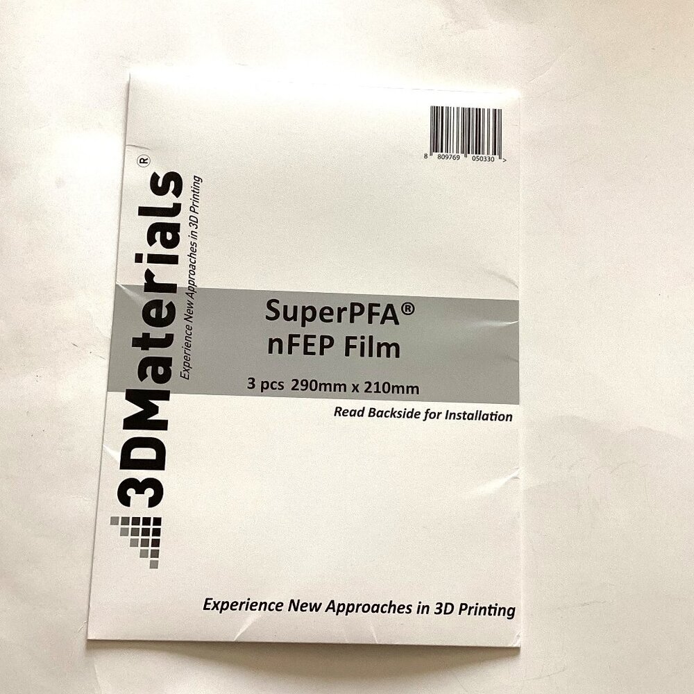 NIB Super PFA n FEP Film Laminated with PET 3D Printing Sheets 290mm x 210mm